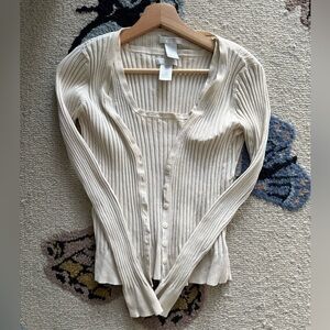 Vintage Y2k WORTHINGTON 2 PIECE Cream SLEEVELESS SILK BLEND PULLOVER Tank TOP